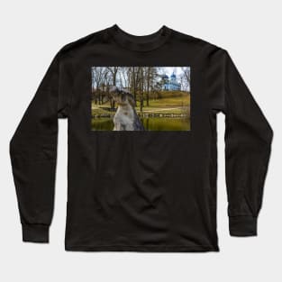 Figure of a man with heavy burden Long Sleeve T-Shirt